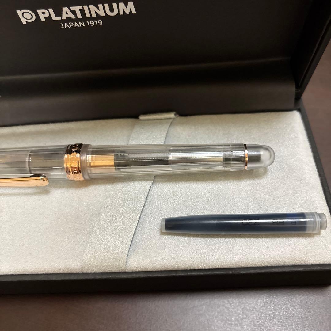 プラチナ万年筆　ニース ロゼ　細字 万年筆 センチュリー F