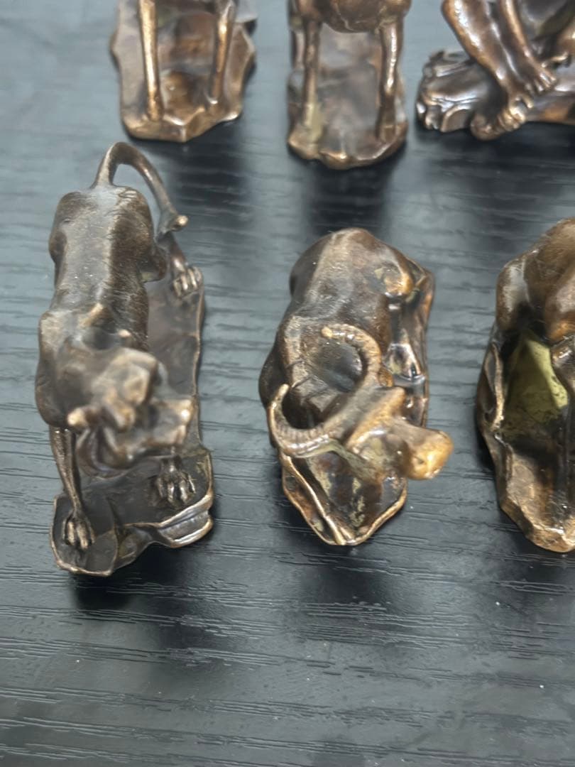 中国　銅製品　十二支