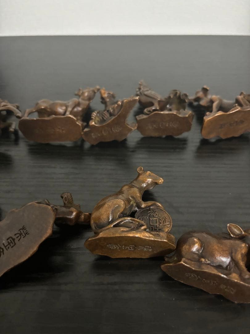 中国　銅製品　十二支