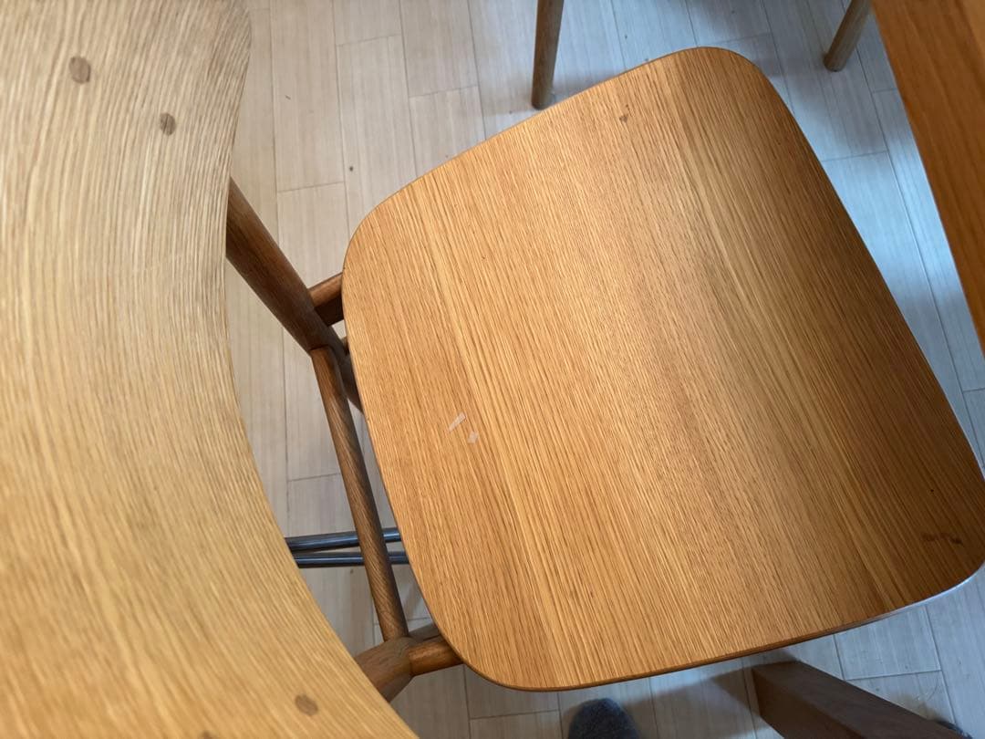 無印良品 ダイニングテーブルセット チェア オーク材 大阪 手渡し 期間限定