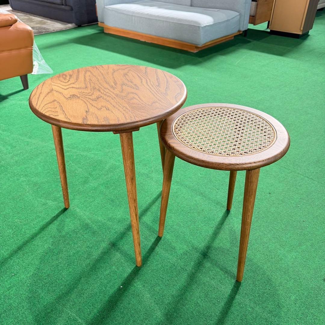 Re：CENO ネストテーブル ウッドテーブル 円形 インテリア M012