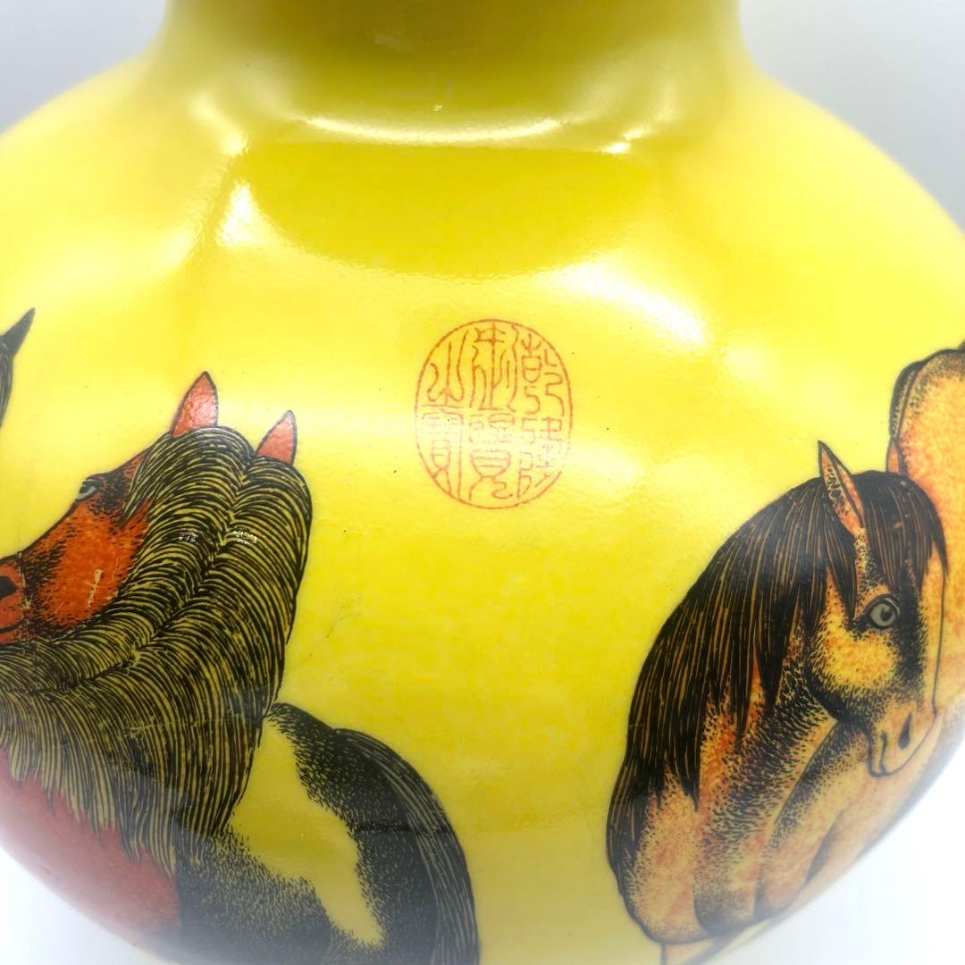 中国美術 骨董　壺　花瓶　郎世寧 中国工芸品