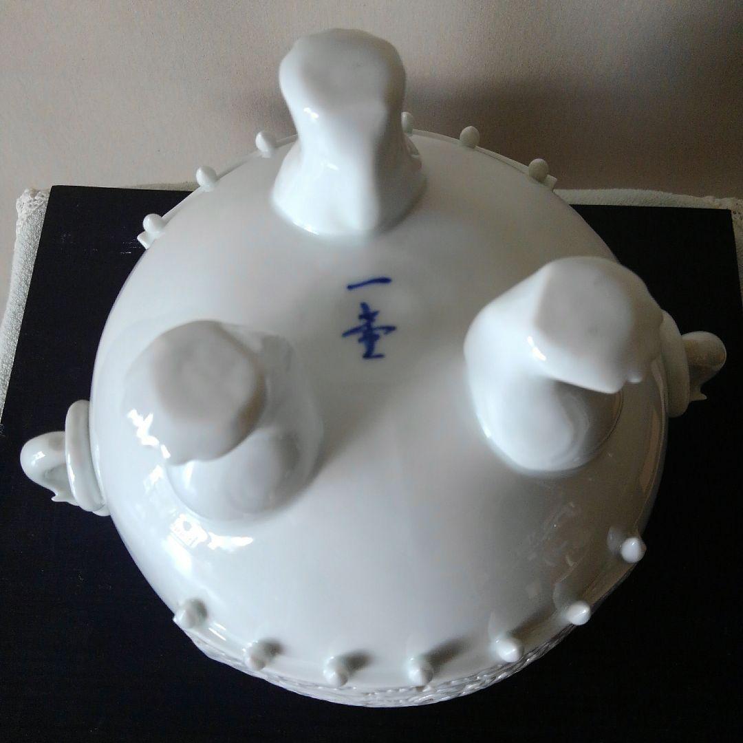 杉原一壺作　白磁大香炉