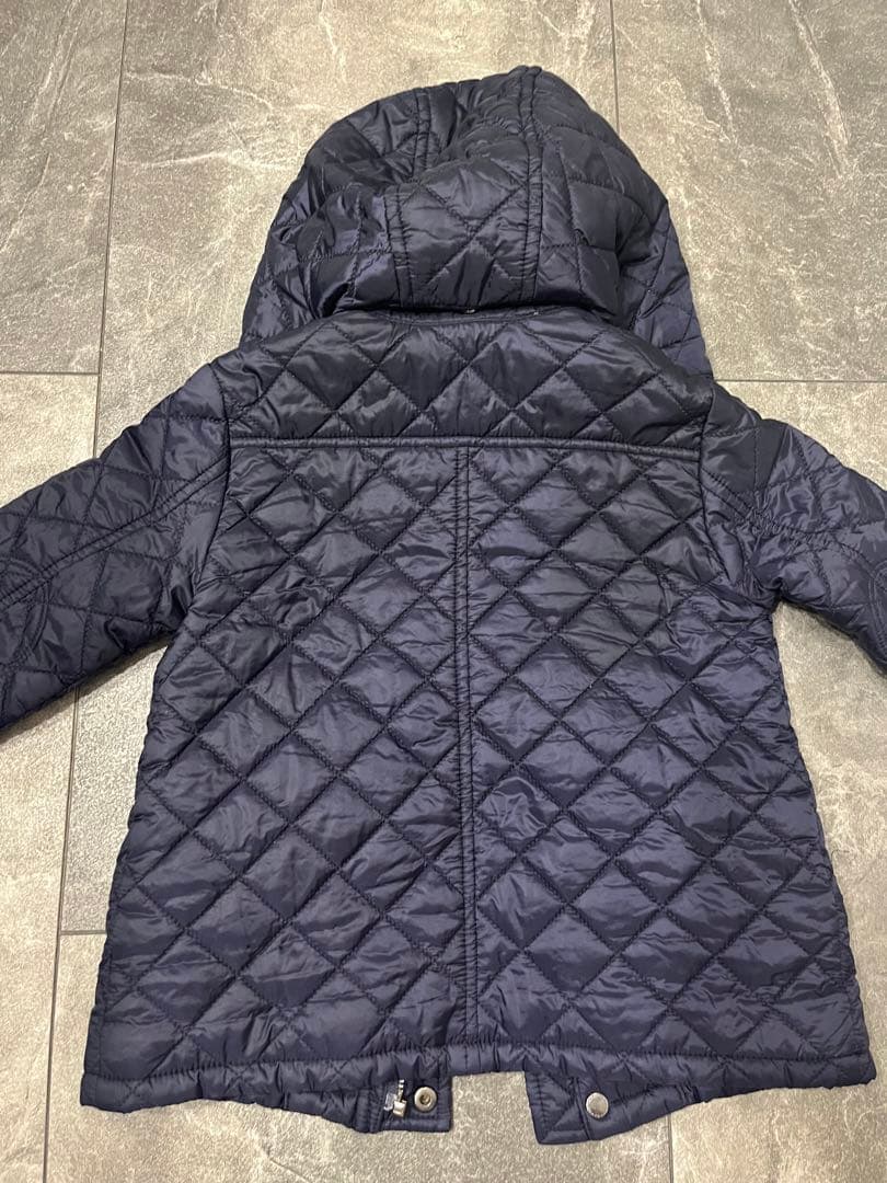 美品BURBERRY バーバリー　ダイアモンドキルティング フーデッドコート