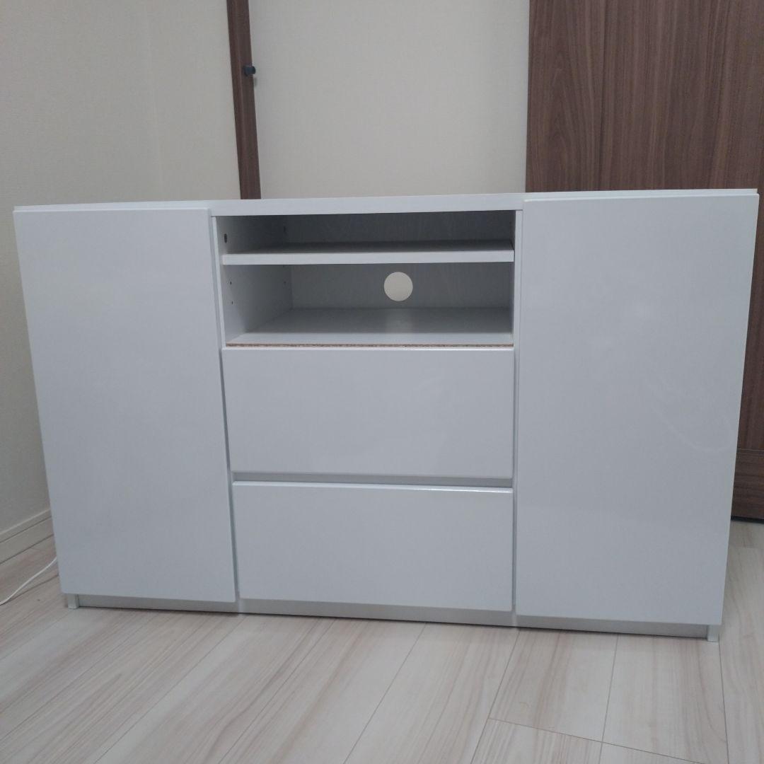 テレビボード コーナー用 ホワイト