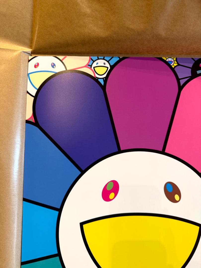 真作 村上隆 ポップンフラワーズ 300部限定 サイン入りポスター