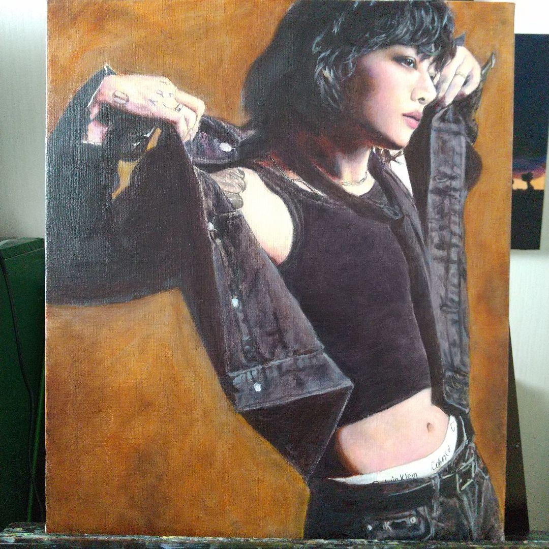 ちょび 油絵 10号 F10