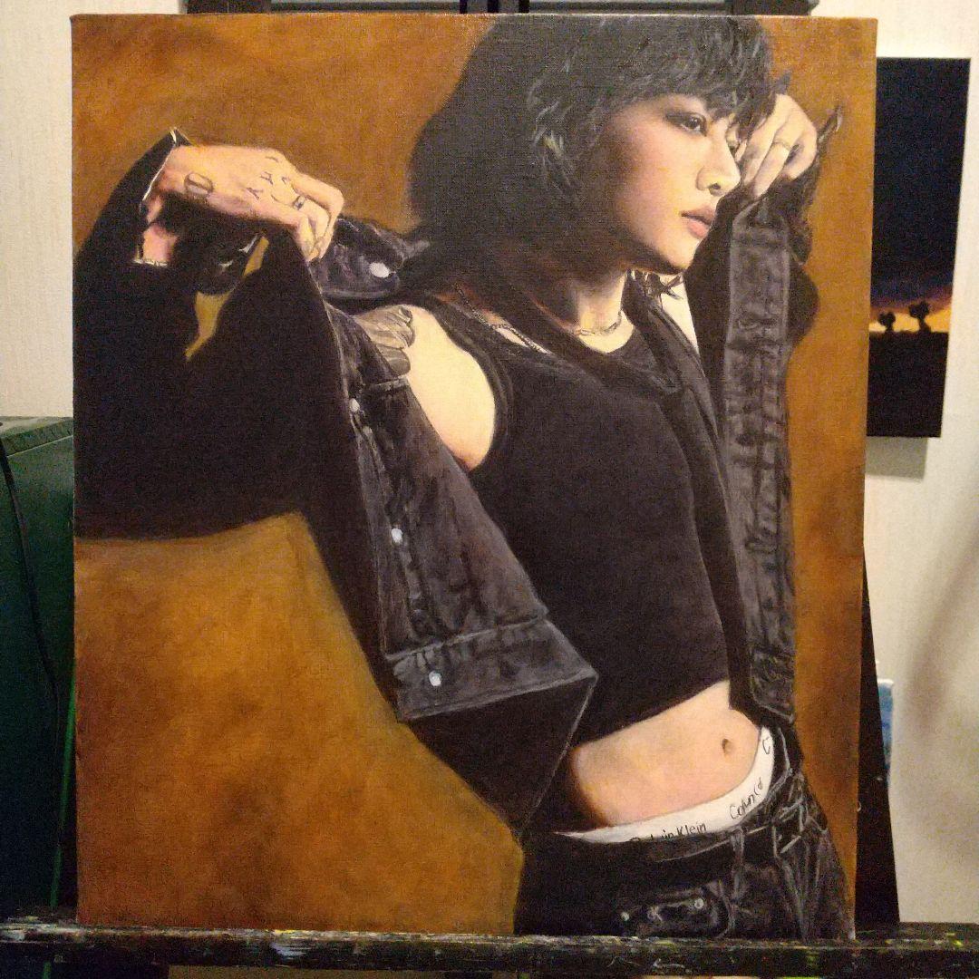 ちょび 油絵 10号 F10