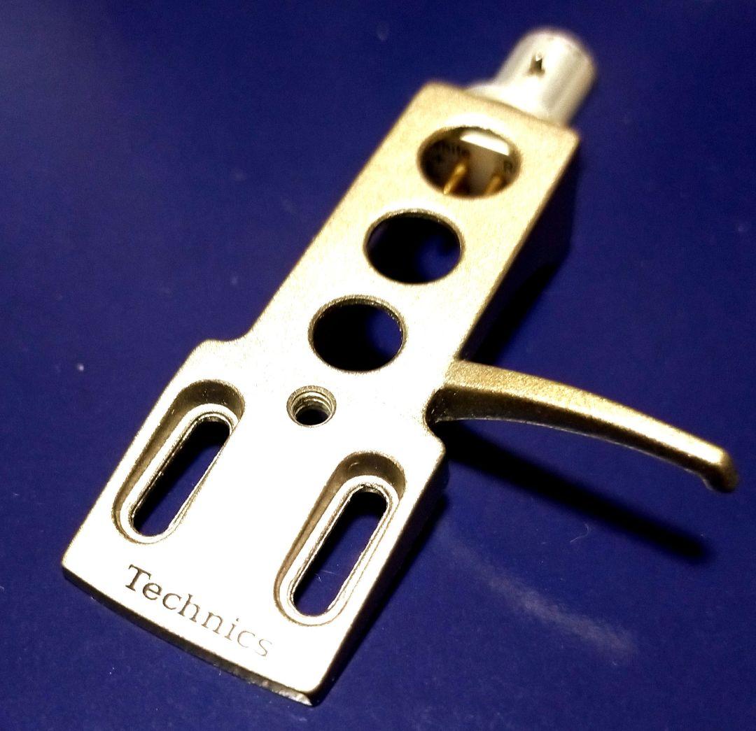 希少 Technicsテクニクスのヘッドシェル シャンパンゴールド、ウエイト付