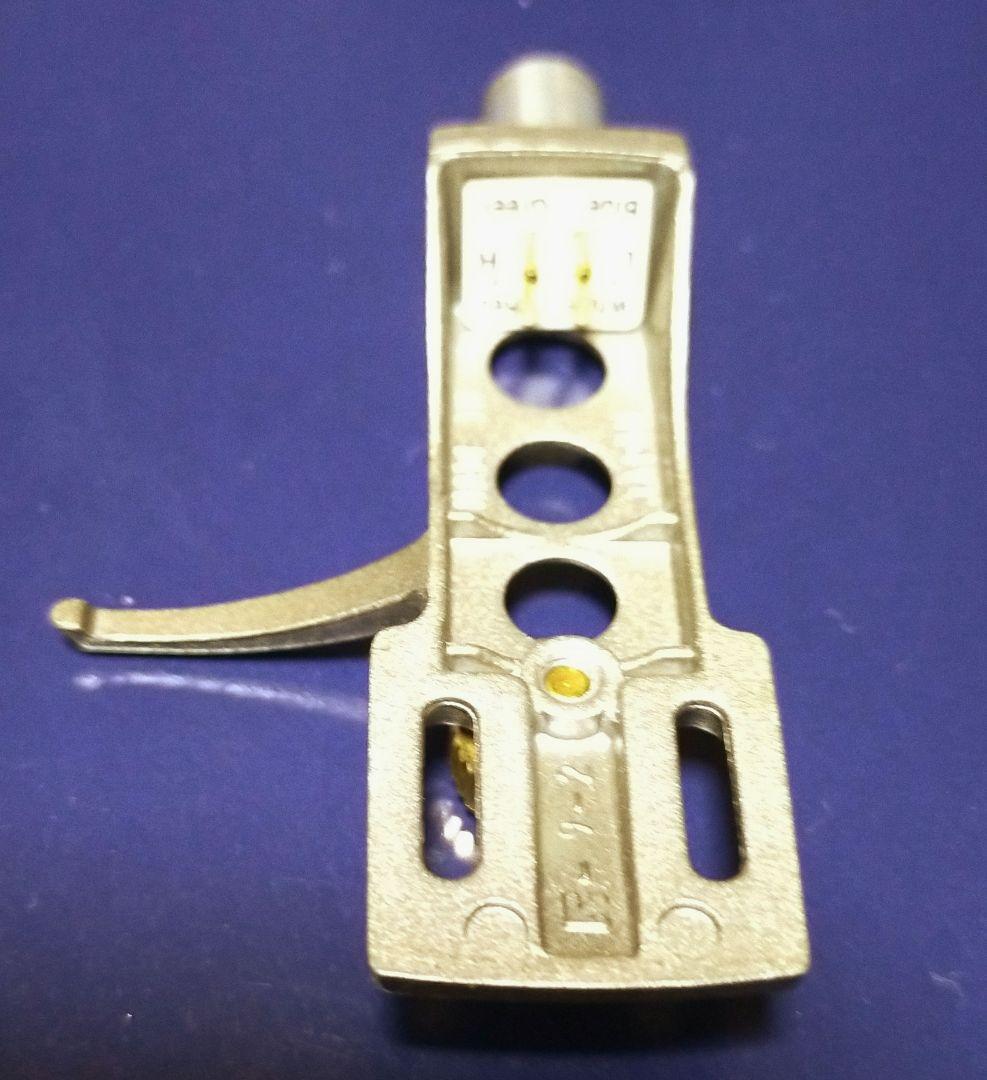 希少 Technicsテクニクスのヘッドシェル シャンパンゴールド、ウエイト付