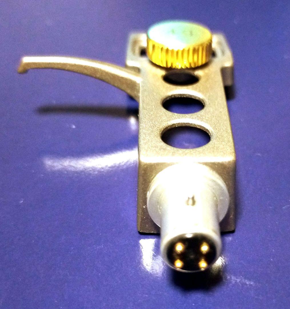 希少 Technicsテクニクスのヘッドシェル シャンパンゴールド、ウエイト付