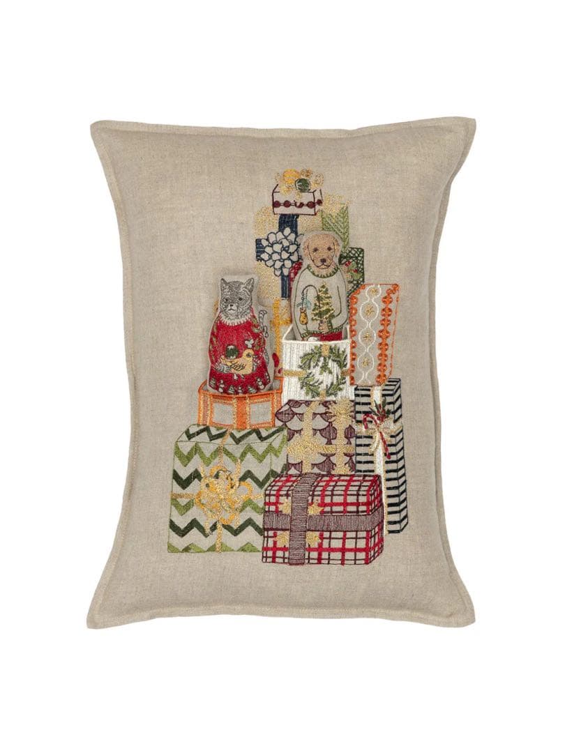 コーラルアンドタスク　ポケットクッションカバー　クリスマスギフトツリー