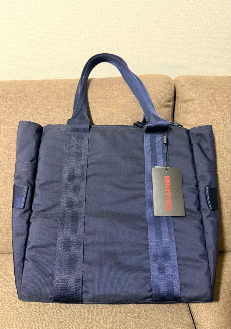 【未使用タグ付き】BRIEFING ネイビー トートバッグ 新品未使用