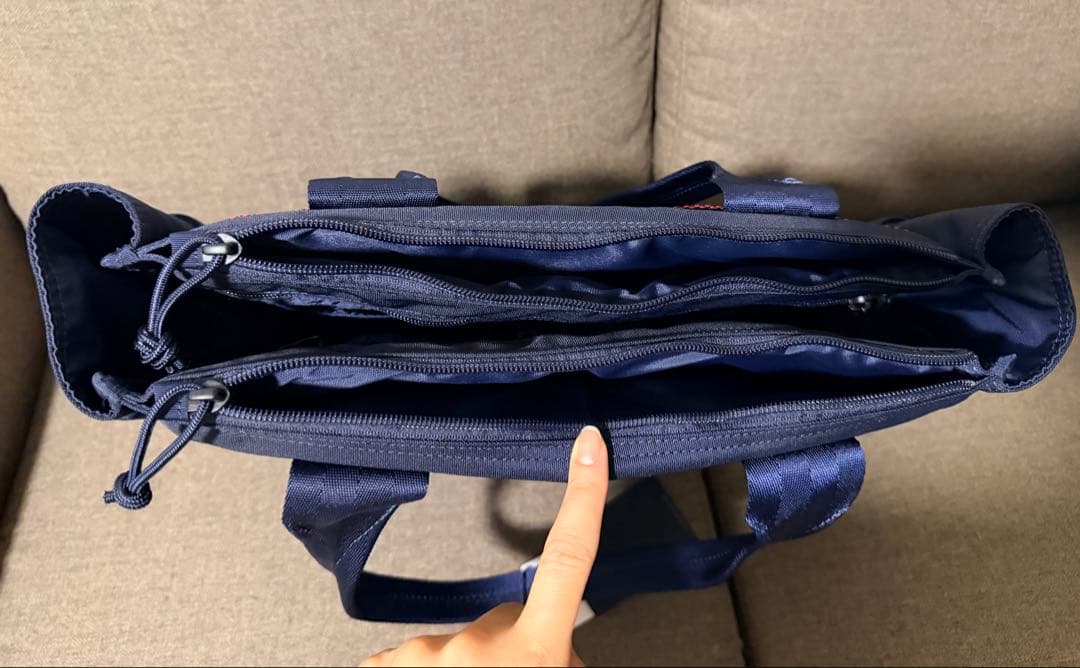 【未使用タグ付き】BRIEFING ネイビー トートバッグ 新品未使用