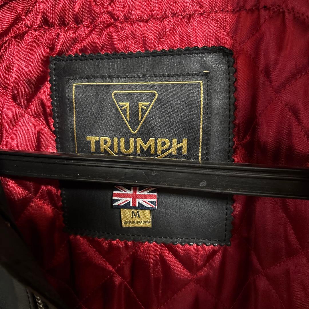 TRIUMPH シングルライダースジャケット M 黒