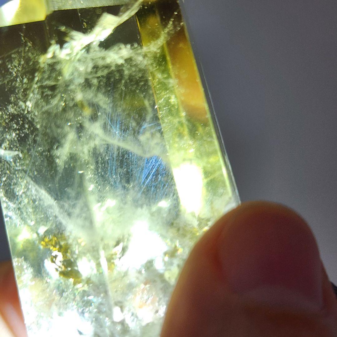 超希少シトリン原石タワーラダー入り 天然石パワーストーン