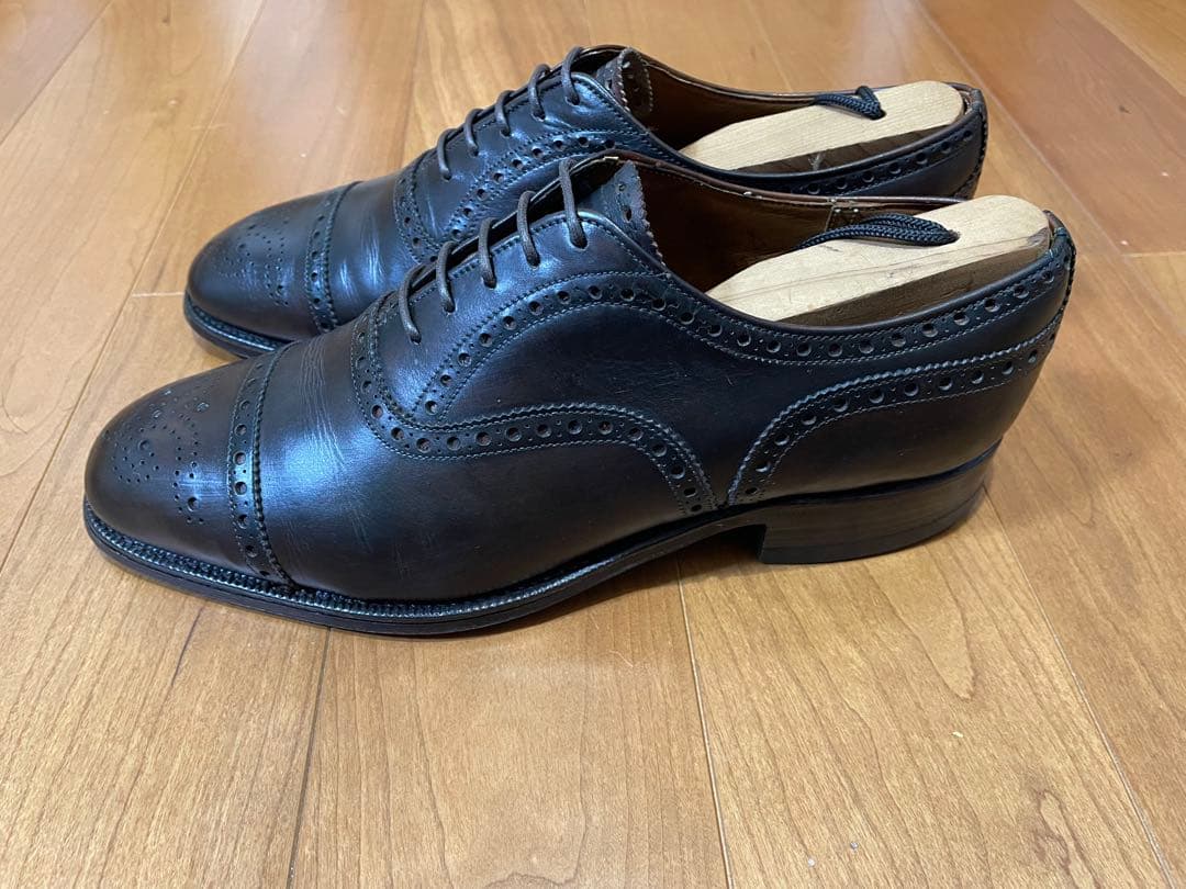 【美品3都市】旧チャーチ ディプロマット ダークブラウン65F シューツリー付