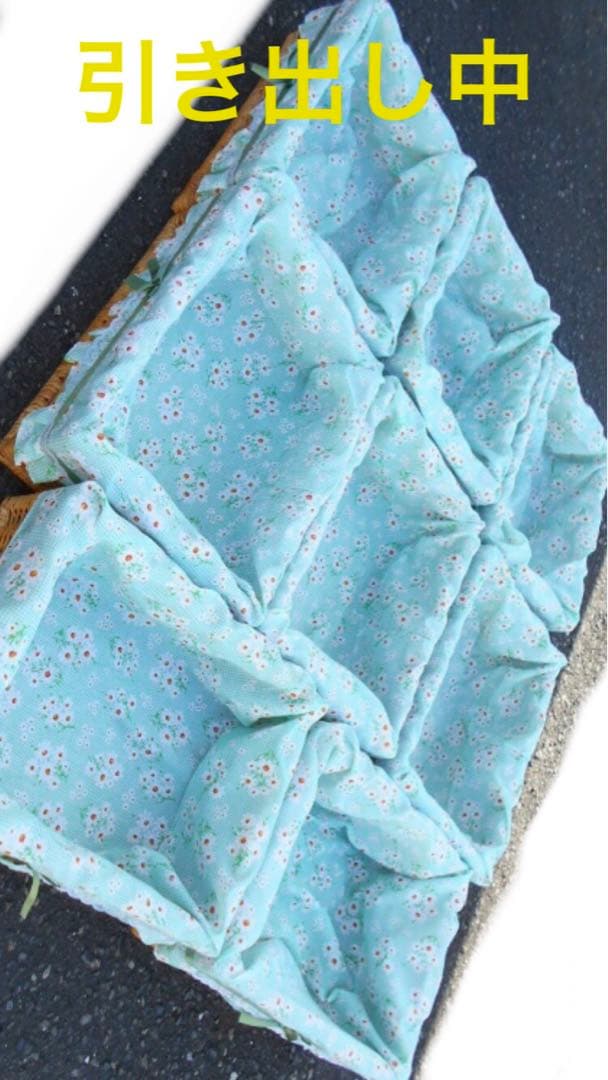 美品♦️ナチュラル♦️ラタン ８杯 大容量 チェスト♦️ギンガムチェック♦️送料込