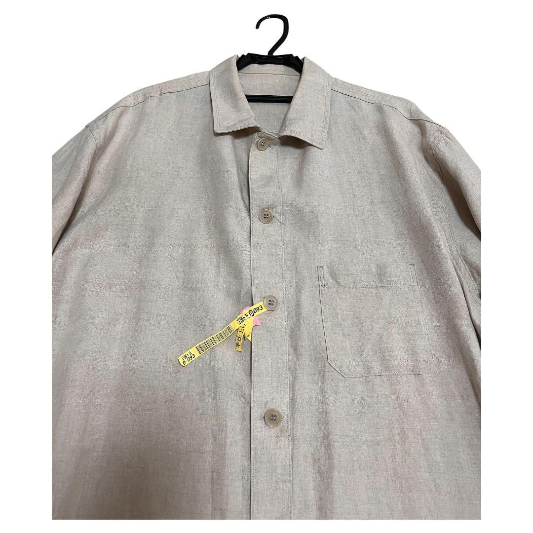 ヨウジヤマモト プールオム 18SS リネントッパーシャツ ベージュ 3
