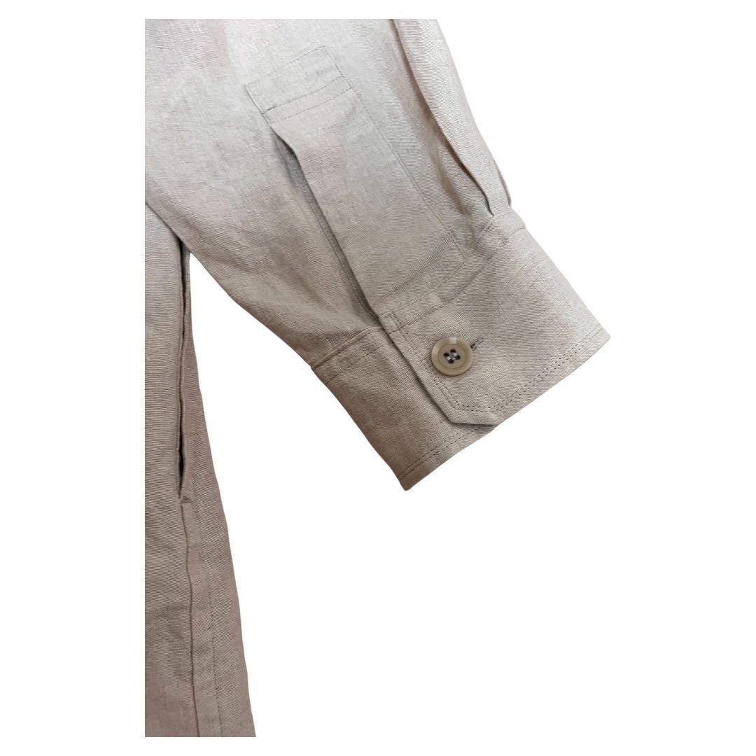 ヨウジヤマモト プールオム 18SS リネントッパーシャツ ベージュ 3