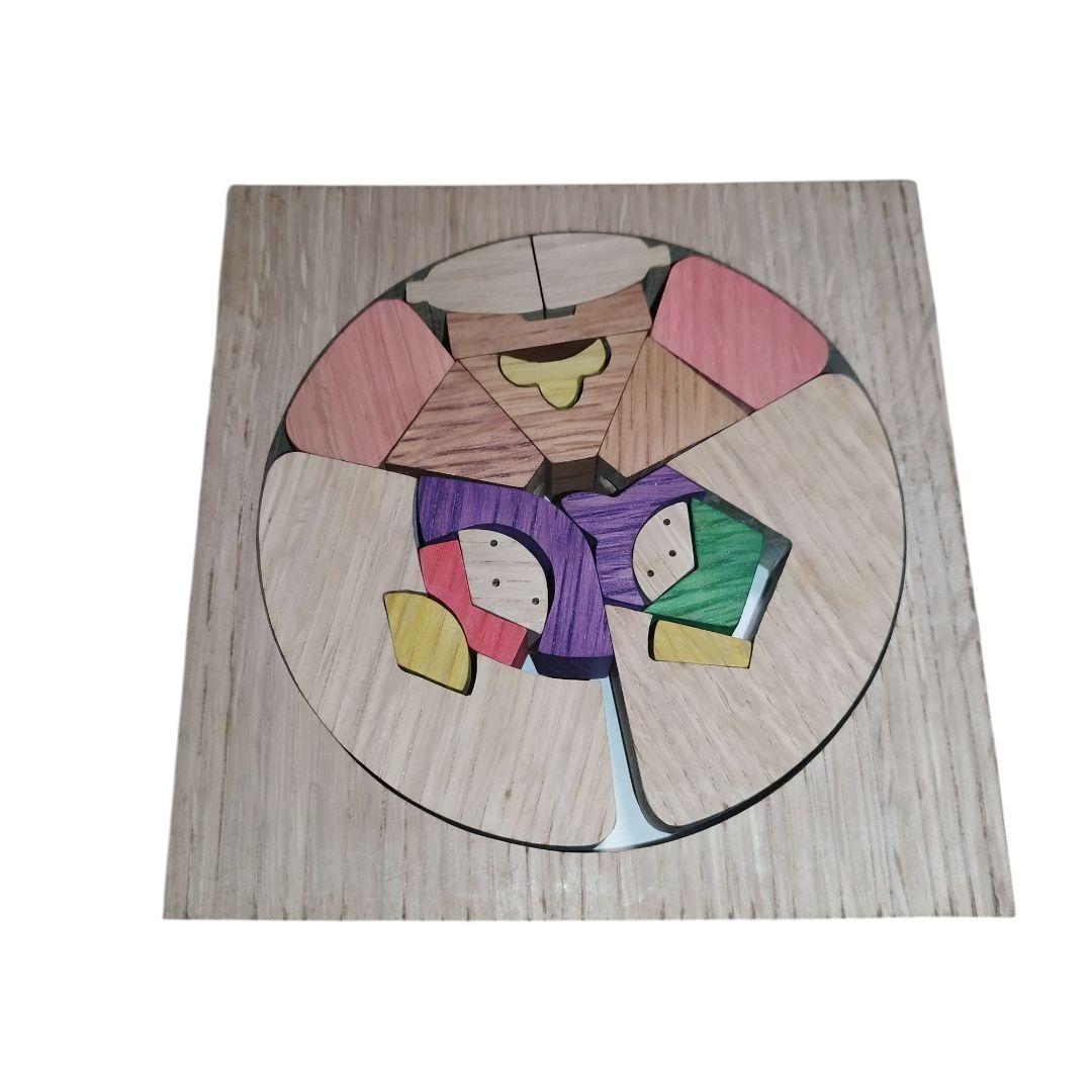 【希少】小黒三郎 円びな 五段飾り 組み木 雛人形