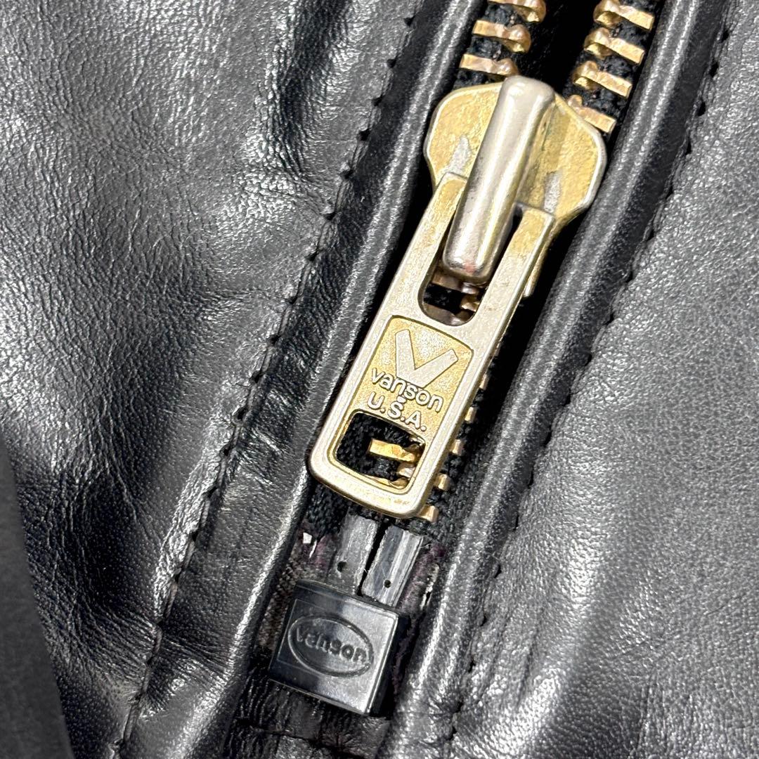 VANSON バンソン シングルライダース レザージャケット TYPE B 34