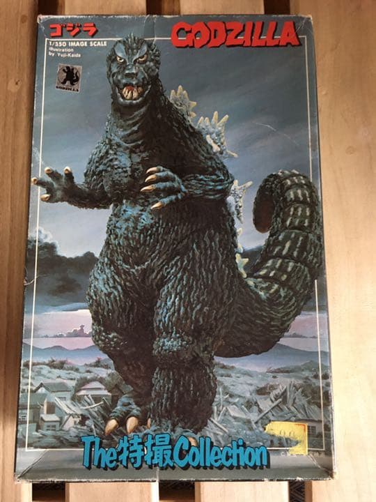 バンダイ 1/350 The特撮 ゴジラ モスラ幼虫付 プラモデル