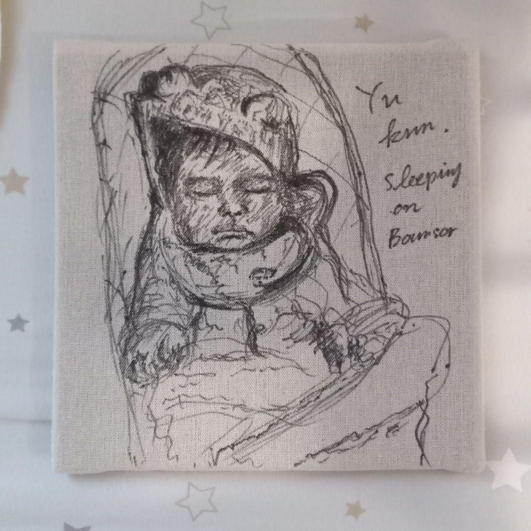 baby sleeping on bownsor (2020 原画)