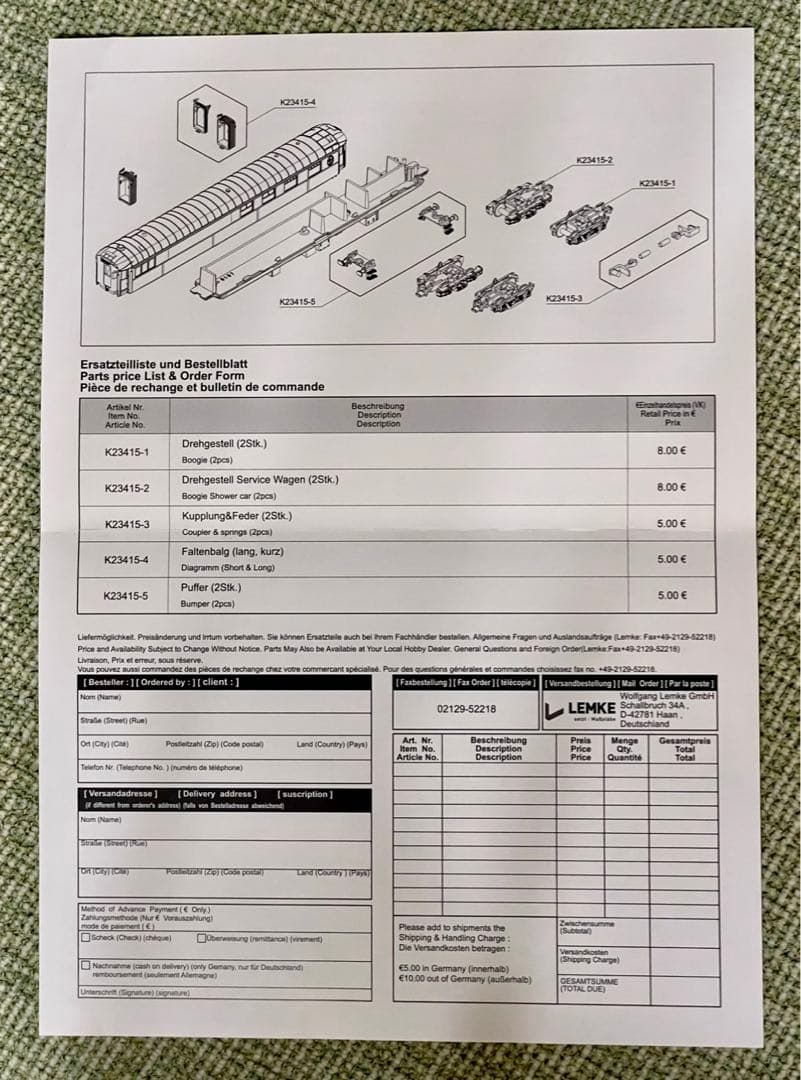鉄道模型 K23218 Riviera Express 客車4両セット Nゲージ