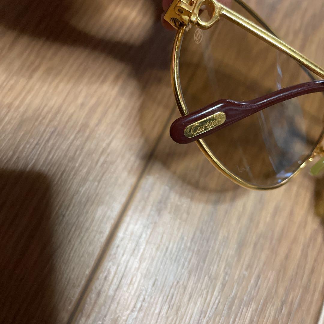 カルティエ サングラス　メタルフレーム　トリニティゴールド140　ヴィンテージ物
