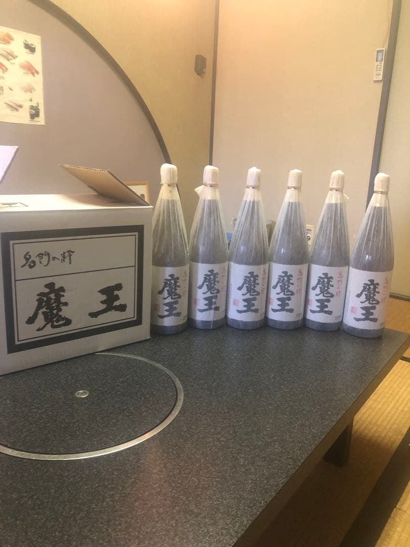 魔王☆最安値☆値段交渉⭕️です、本格プレミア芋焼酎 25% 1800m、6本セット