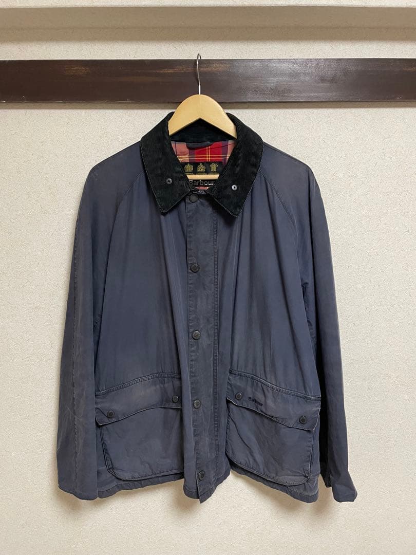 Barbour ネイビー　オイル洗浄済