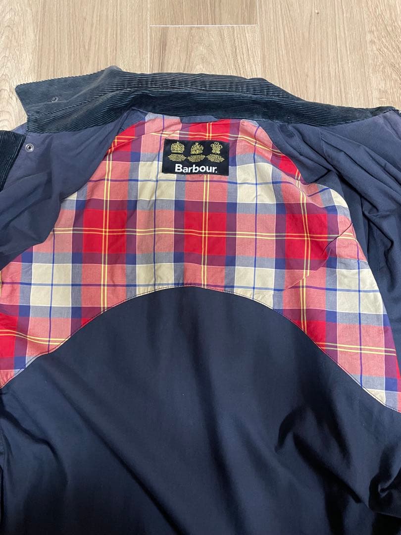 Barbour ネイビー　オイル洗浄済