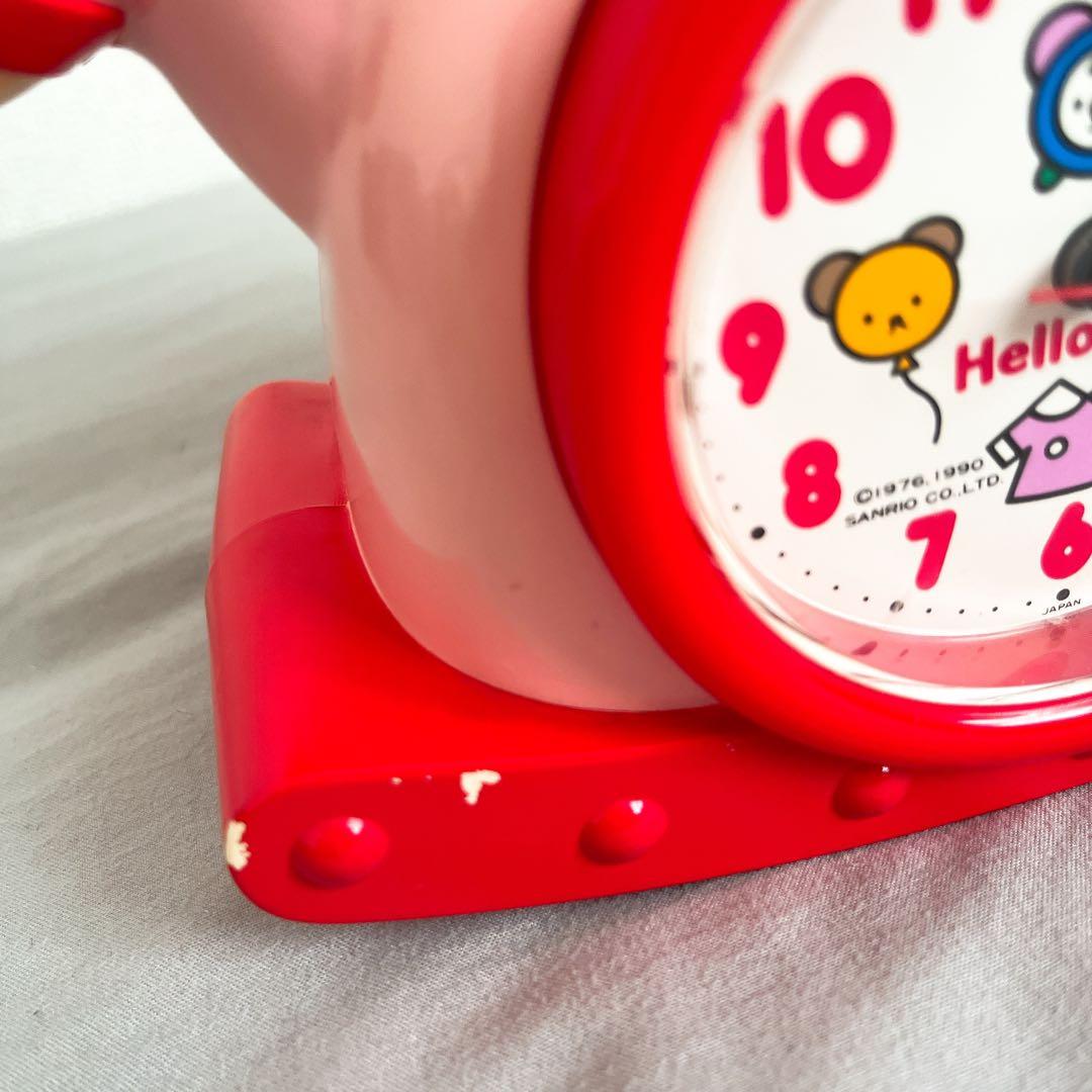 ハローキティ　木馬　目覚まし時計　Kitty