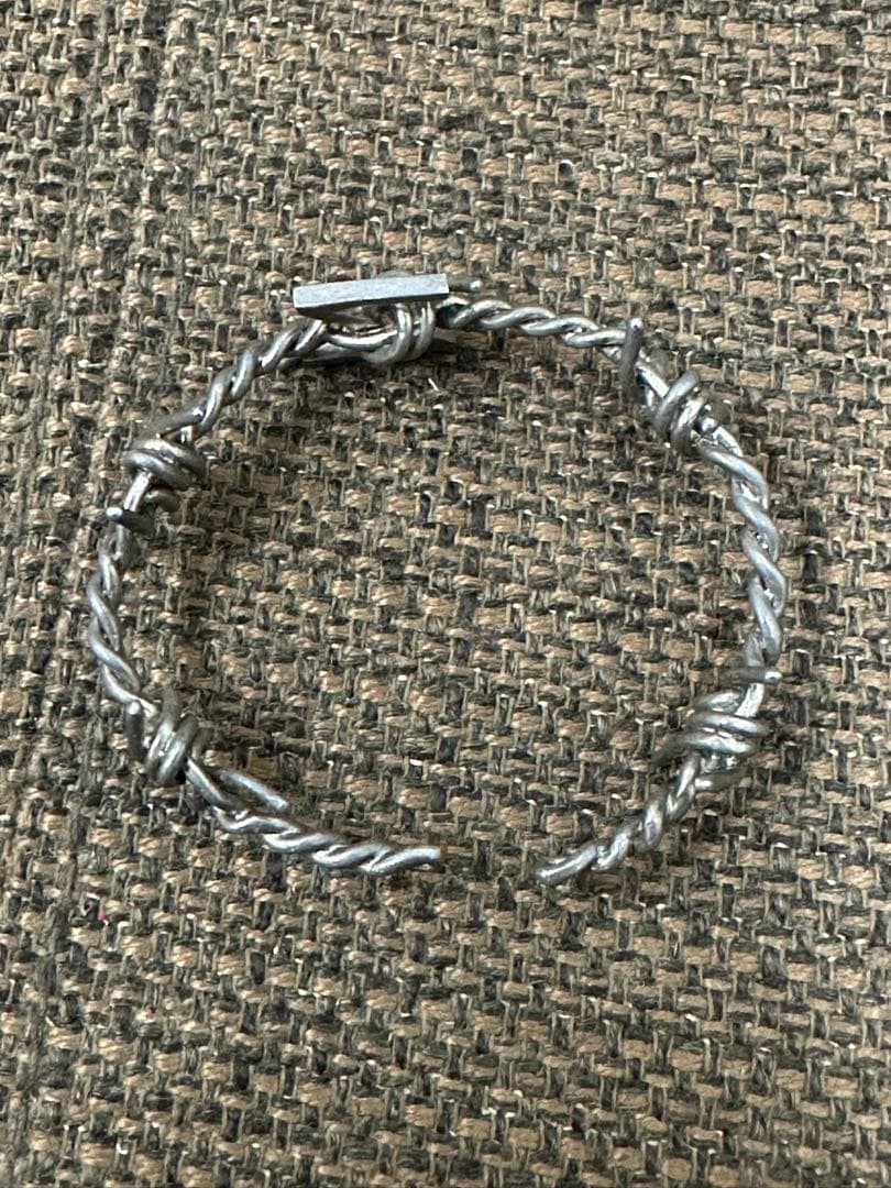 ⑧ zucca e.m. silver 925 有刺鉄線　バングル　シルバー