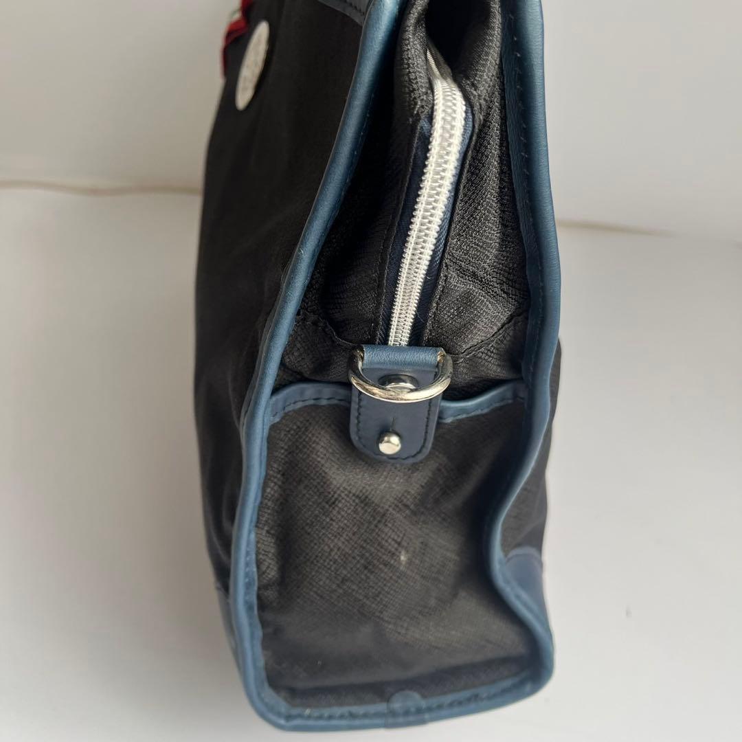 ✨未使用級✨　Orobianco 　レザー　ビジネスバッグ　ネイビー