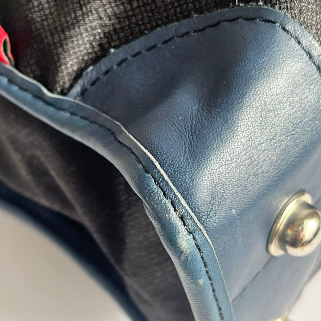 ✨未使用級✨　Orobianco 　レザー　ビジネスバッグ　ネイビー