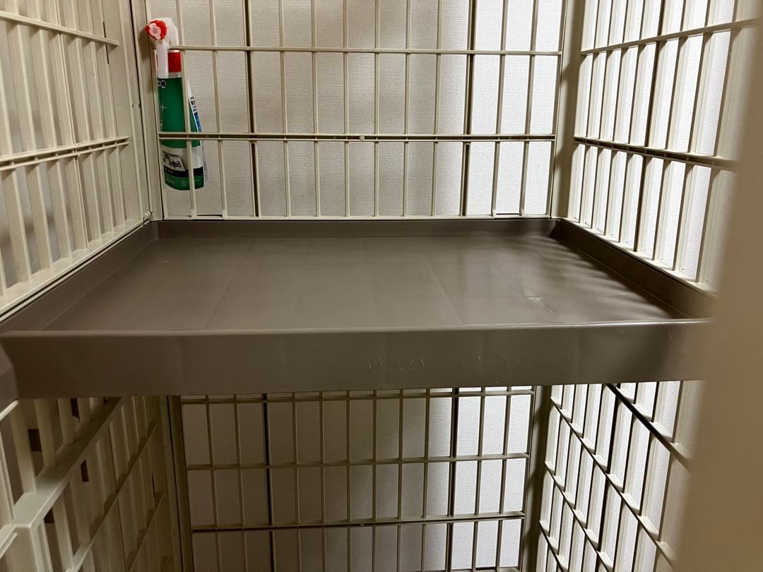 ベージュ 3段式キャットケージ プラゲージ