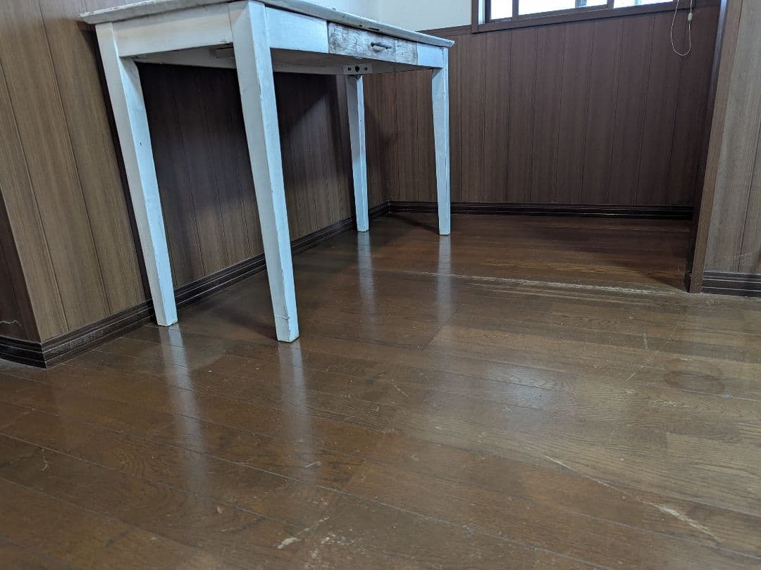 ス*ュ様 シャビーシック アトリエテーブル 幅120 PCデスク カフェ アンテ