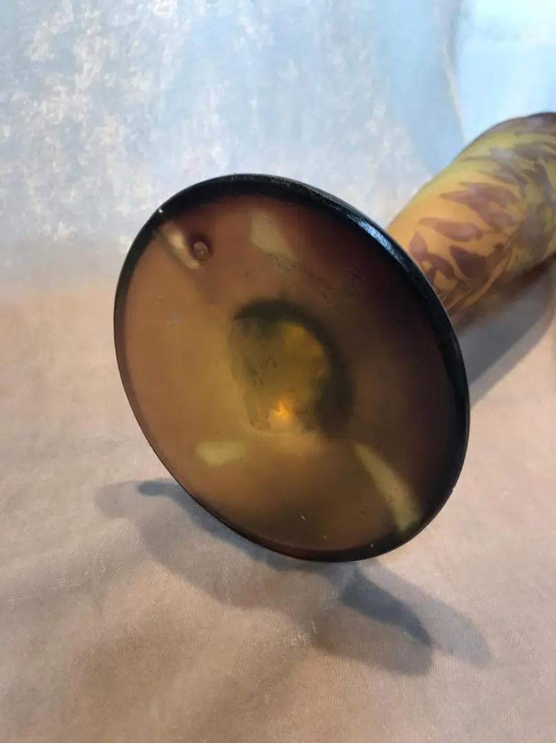 エミールガレ　Galle　花瓶　アールヌーボー　クレマチス