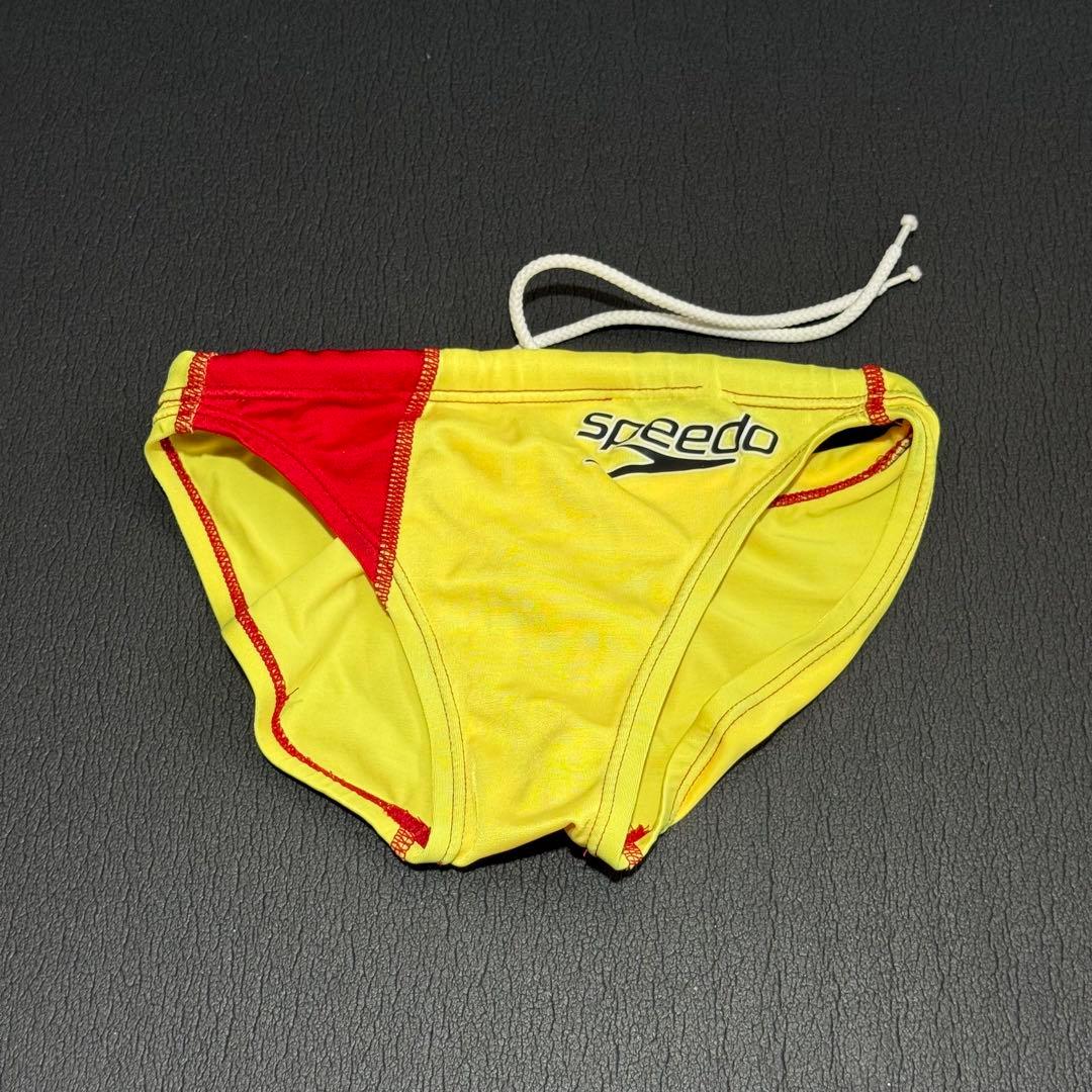 Speedo 競泳水着 イエロー/レッド SSサイズ