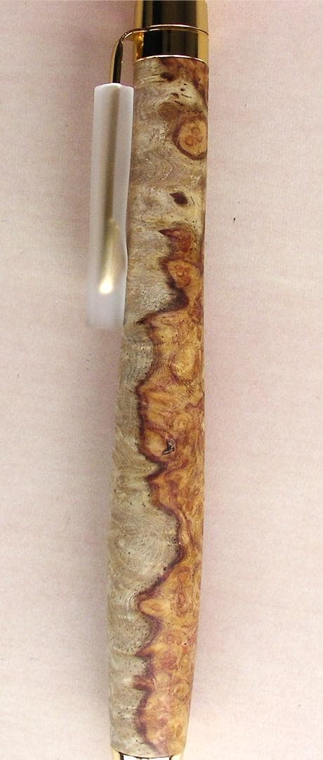 花梨紅白　瘤　木軸　シャープペン　0.5ミリ　未使用　新品　こぶた工房　E私38