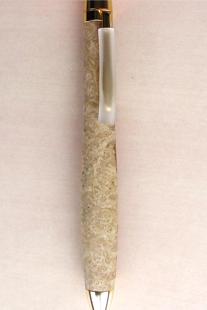 花梨紅白　瘤　木軸　シャープペン　0.5ミリ　未使用　新品　こぶた工房　E私38