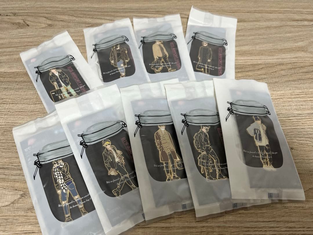 未開封✨ BTS ピンバッジ 9個　空港 ファッション オシャレ　防弾少年団