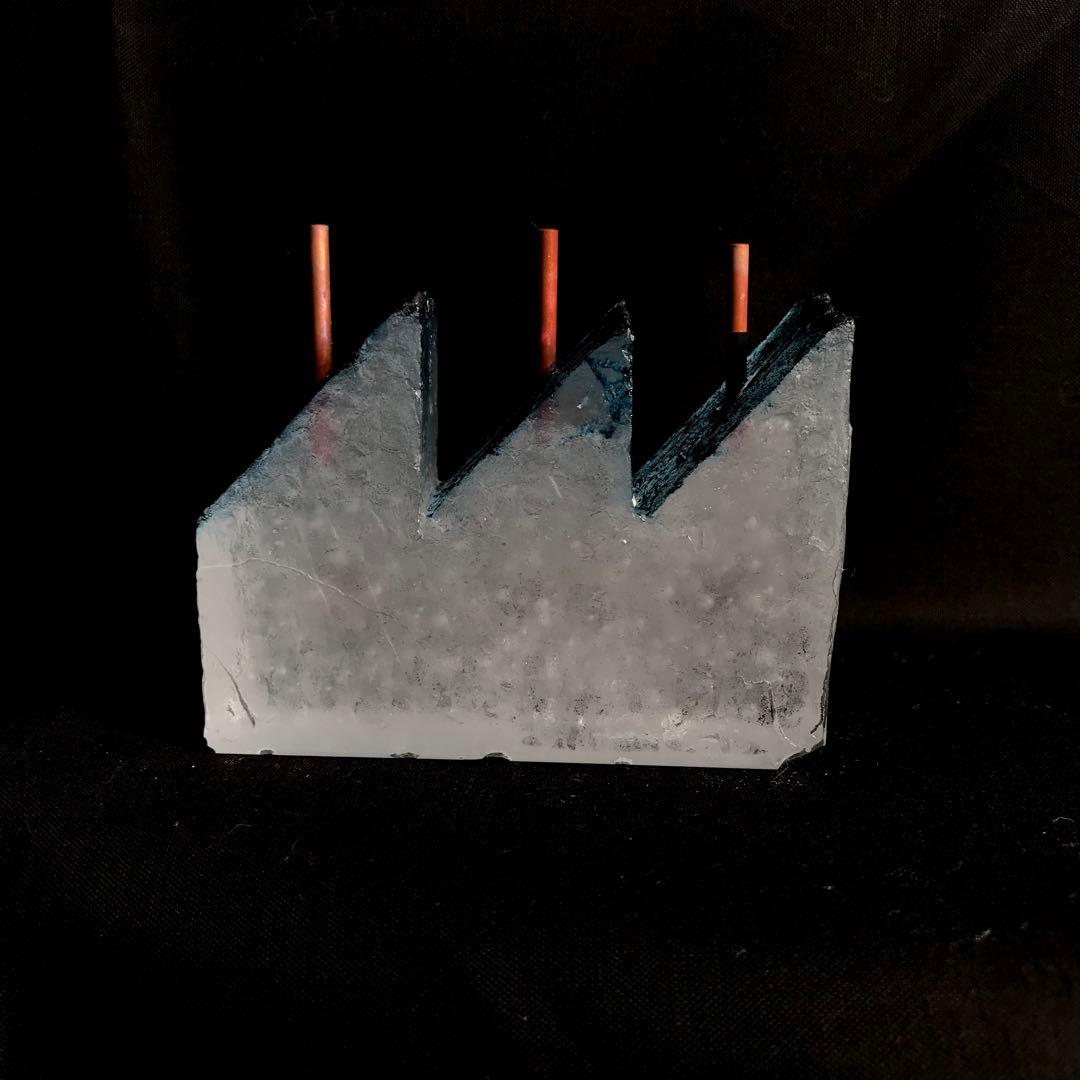 ガラス作家　佐伯泰典作　「夢工場　夜の天蓋」type.2