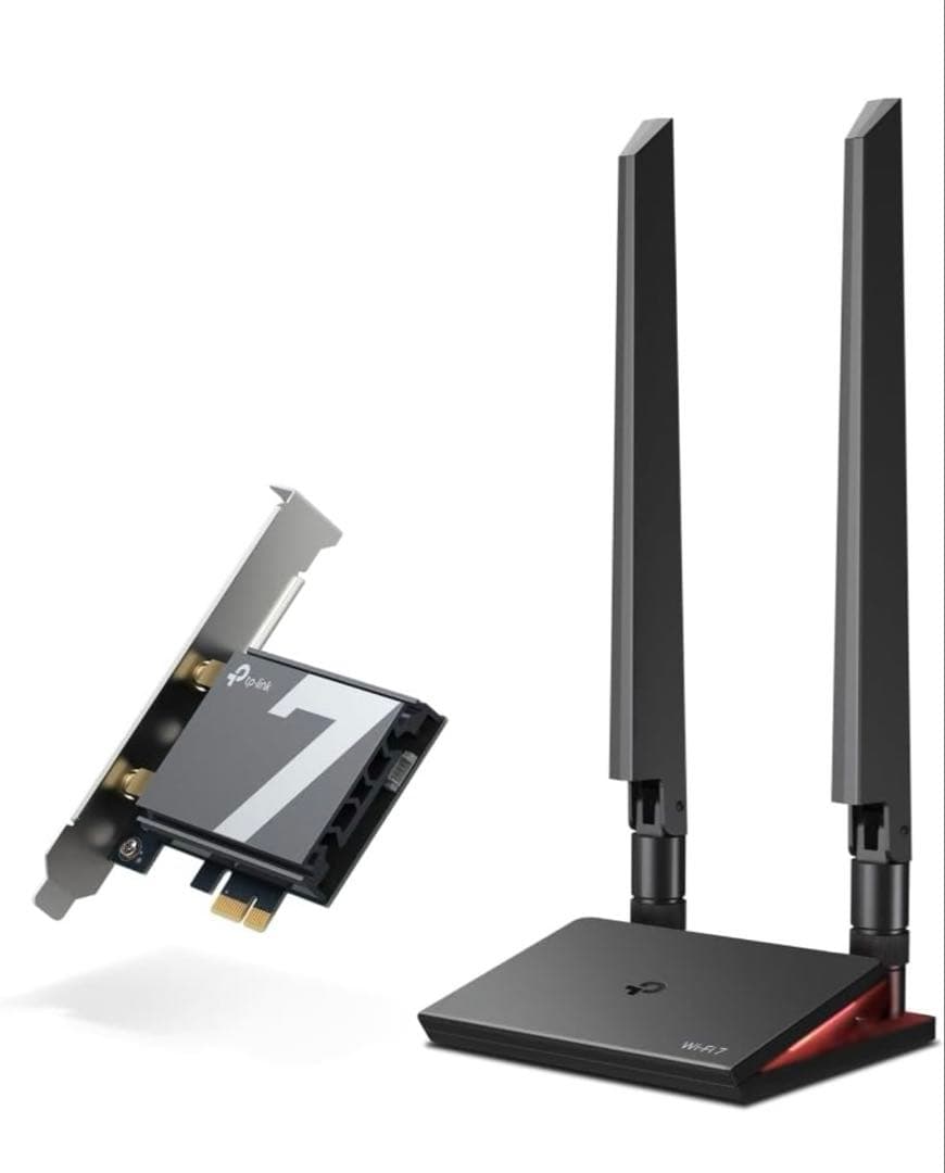 TPLINK Wi-Fi7 PCIeアダプター　Archer TBE550E/A