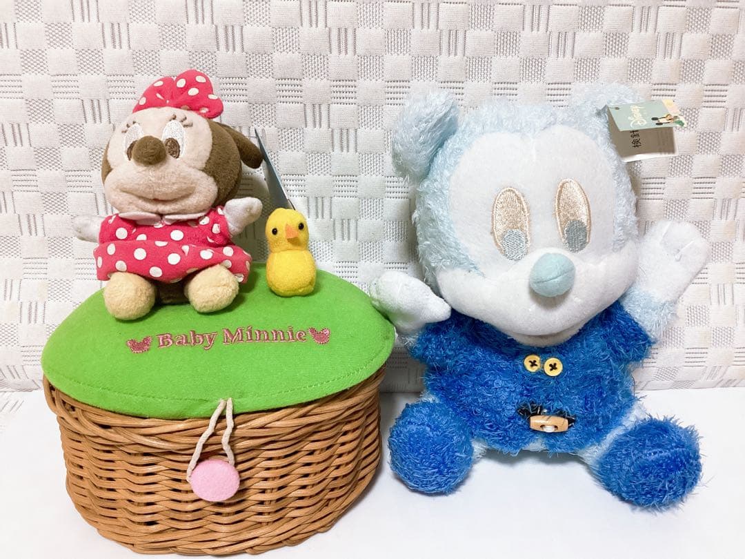 ❤︎DiSNEY❤︎ ミニーマウス 小物入れ&ミッキーマウス ぬいぐるみ タグ付き