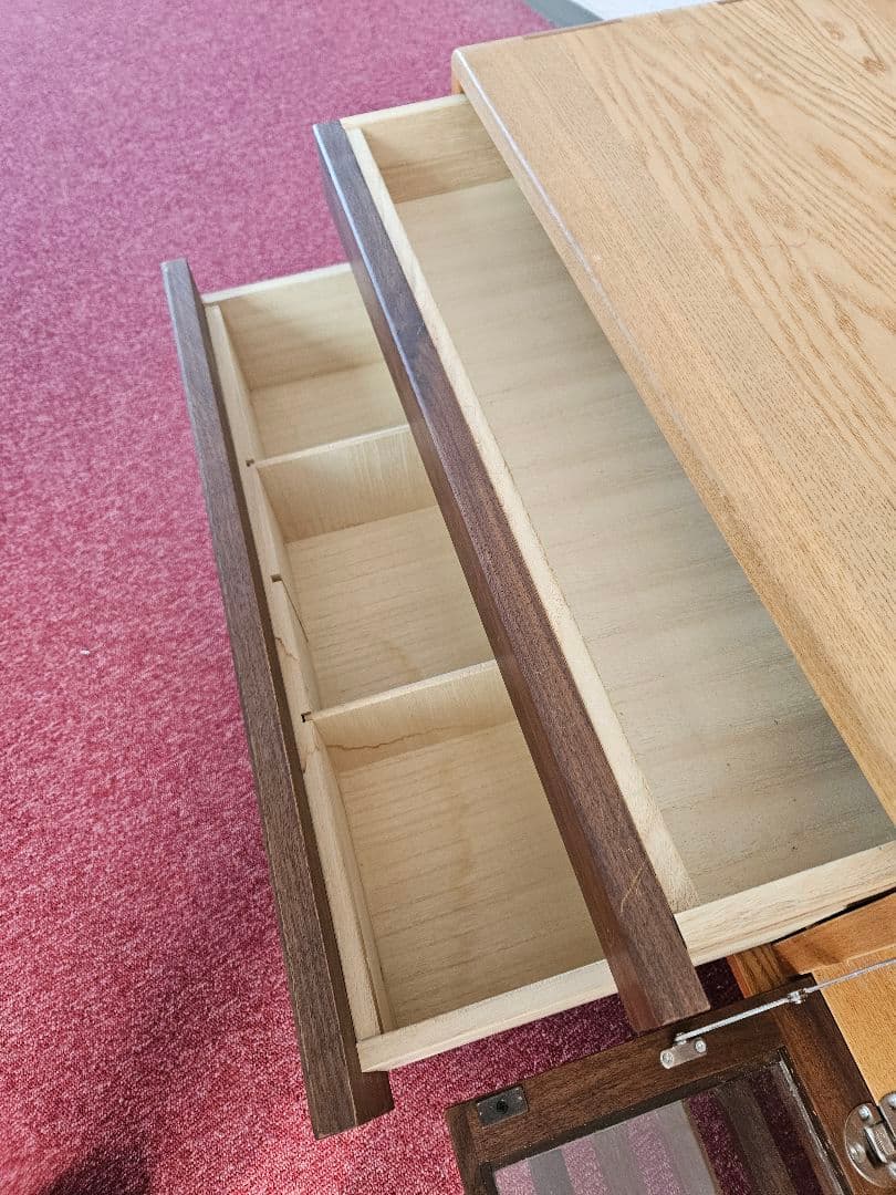 すみっこ 北欧 タモ＆ウォルナット無垢材 収納TVボード 幅180cm