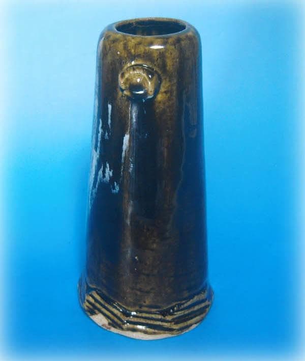 唐津焼 朝鮮唐津 耳付花入 花瓶 三玄窯 中里重利 陶房 茶道具 2319