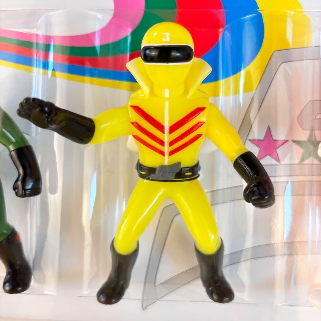 BANDAI 秘密戦隊ゴレンジャー ソフビセット 50周年限定品＋おまけ付